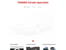 Tablet Screenshot of fokkercitroenspecialist.nl